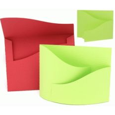 bendy card envelope set sloped design