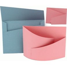 bendy card envelope set angled design