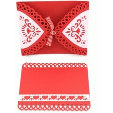 valentine gate fold card and insert set