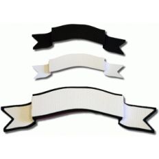 3d banner curved top
