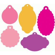 set of 5 gift tags