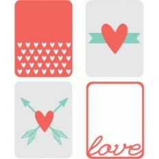 3x4 valentine journaling cards
