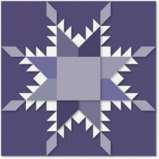 feathered star quilt block paper craft