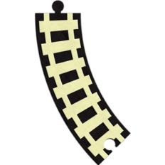 train track - 45° right curve