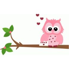 woodland love owl valentines