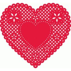 heart doily