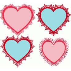 heart doilies