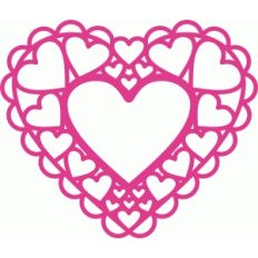 doily hearts