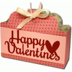 3d valentine scallop treat bag