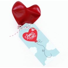 valentine card - balloon