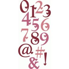 heart alphabet - punctuation and numbers