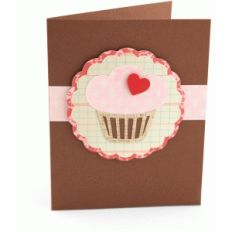 a2 cupcake heart card