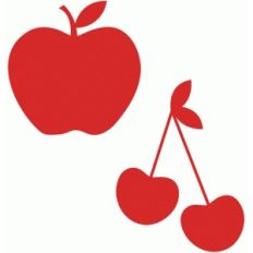 apple and cherries