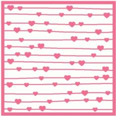 heart stripe background / stencil