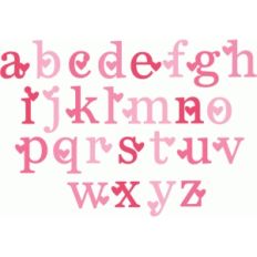 lowercase valentine monograms
