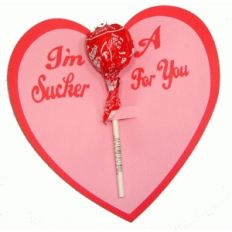 i'm a sucker for you lollipop card