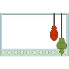 gift tag with ornaments