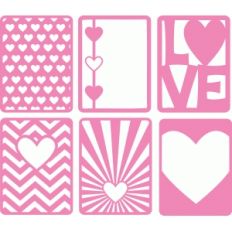 3x4 journaling cards love
