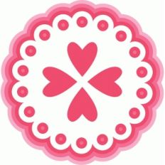 valentine layered doily