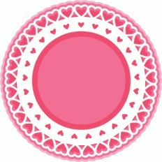 valentine layered doily