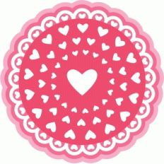 valentine layered doily