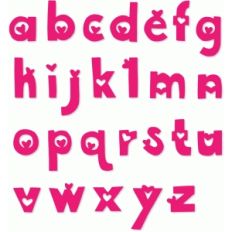 heart alphabet letters lowercase