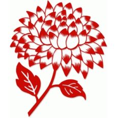 chinese paper cut large mum