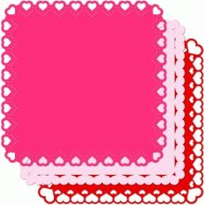 3 square heart backgrounds