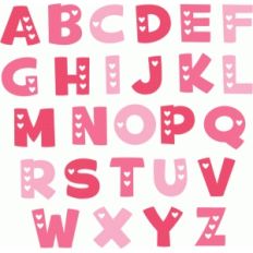 valentine monograms uppercase