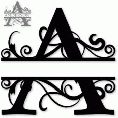 'a' monogram