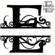'e' monogram