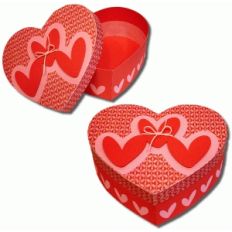 3d heart cutout heart box