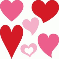 6 hearts