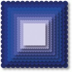 scallop square nested shapes