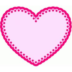 heart doily set