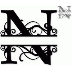 'n' monogram
