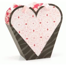 3d heart tote box