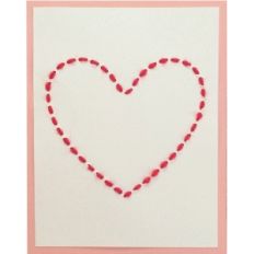 heart stitch card