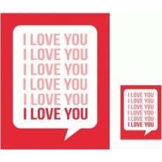 i love you 3x4 and 8x10 print and cut quote cards
