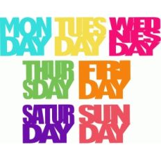 days of the week