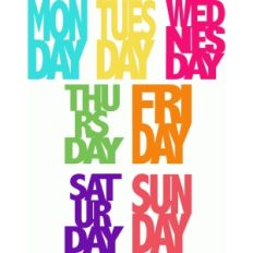 days of the week
