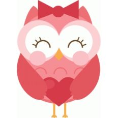 girl valentine owl