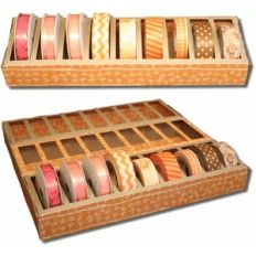 3d expandable washi tape and ribbon tray