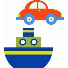 car and ship toys