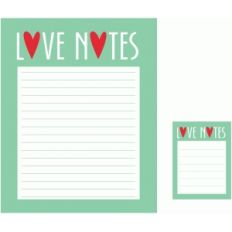 love notes 3x4 and 8x10 print and cut quote cards