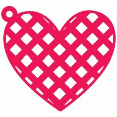 lattice heart tag