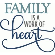 family work of heart - layered phrase