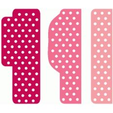 set of 3 polkadot tabs