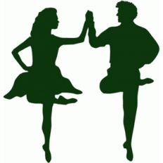 irish step dancing couple