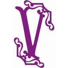 fancy letter v